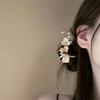 Elegant Pearl Flower U Shape Hair Sticks Hairpin Chinese Style Sweet Flowers Leaves Hair Stick for Women Girl Hair Fork Hanfu