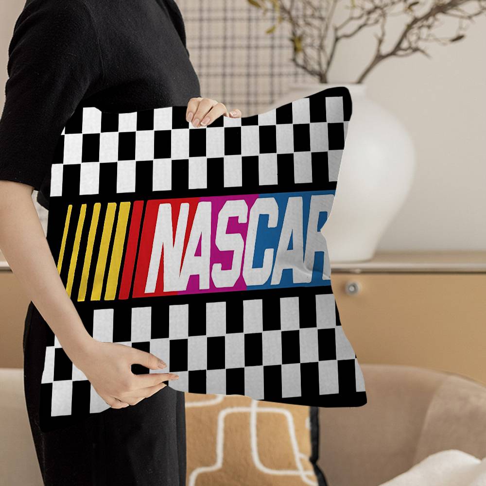 N-NASCARS Racing Car Cushion Cover Inches Farmhouse Decor Home Throw Pillow Covers For Couch Decorations