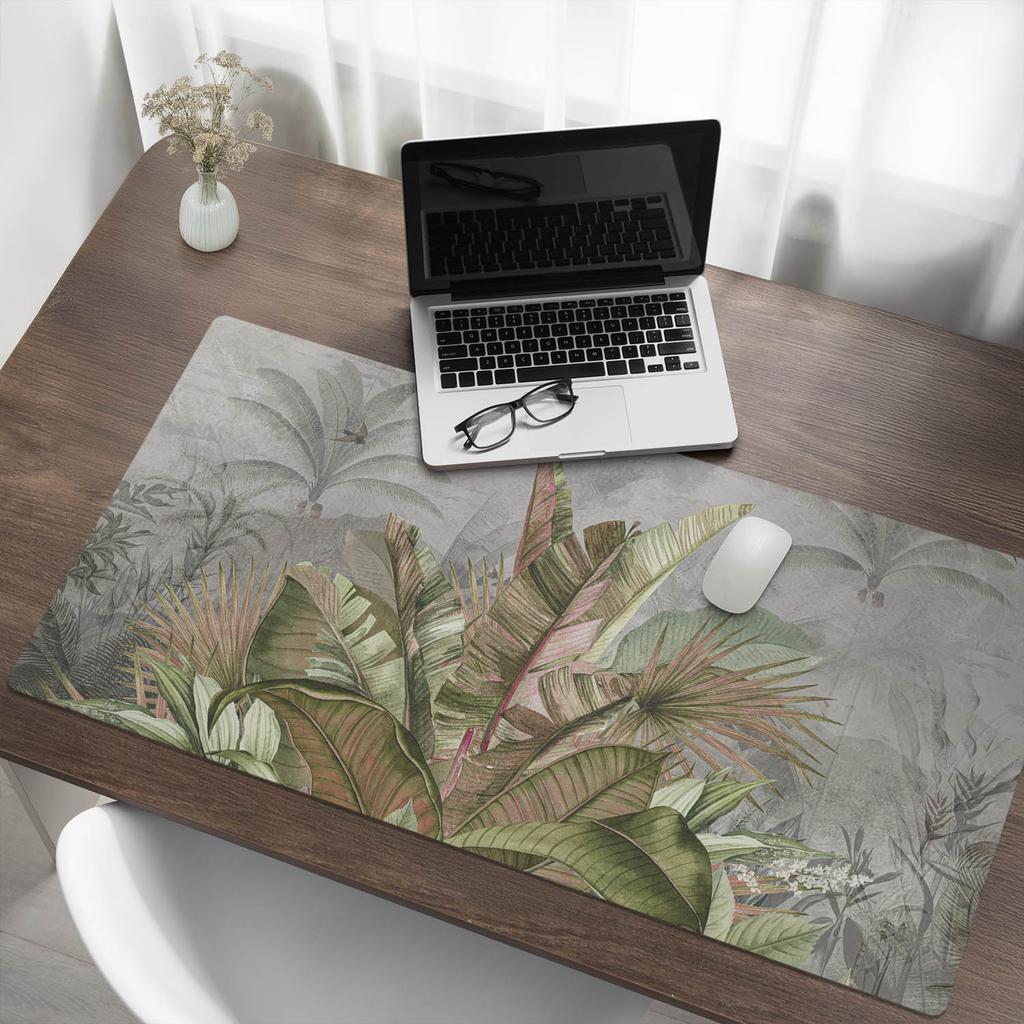 Gaming Mouse Pad and Keyboard Mat Tropical Jungle 120X60 Cm