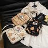 New Versatile Messenger Bag Cartoon Pattern Shoulder Bag Mobile Phone Bag Mini Cute Student Small Square Bag