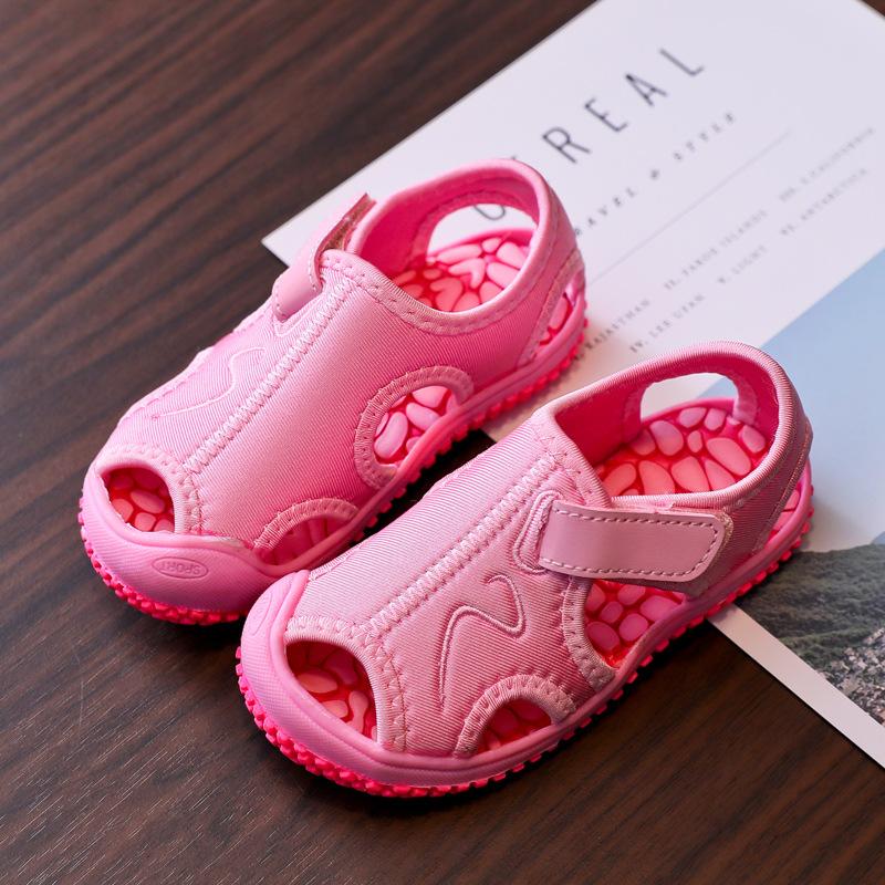 Girls'Sandals New Boy Beach Sandals Fashion Girls' Flat Shoe Lightweight Girl Shoes Anti slip Boys' Shoes Comfort kids Sandals