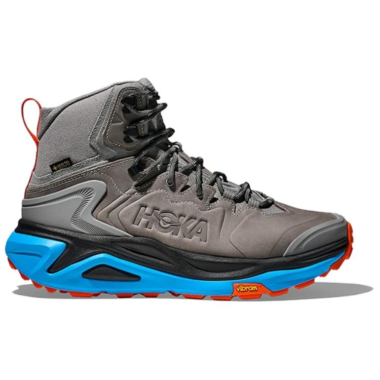 HOKA One One Kaha 3 Gtx Fashion Comfortable Non-Slip Waterproof Breathable Support Mid-Top Hiking Shoes Men Hiking Shoes Galactic-Gray 1162530-GLV