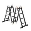 Multi-Purpose Folding Ladder 7-in-1 4 Step 15.5ft with Scaffolding Plank