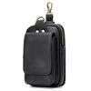 Mens Leather Belt Pounch Anti-theft Fanny Pack 5.5 "5.7" 6 "leather Mobile Phone Top Layer Leather Belt Wasit Pouch Male On Belt