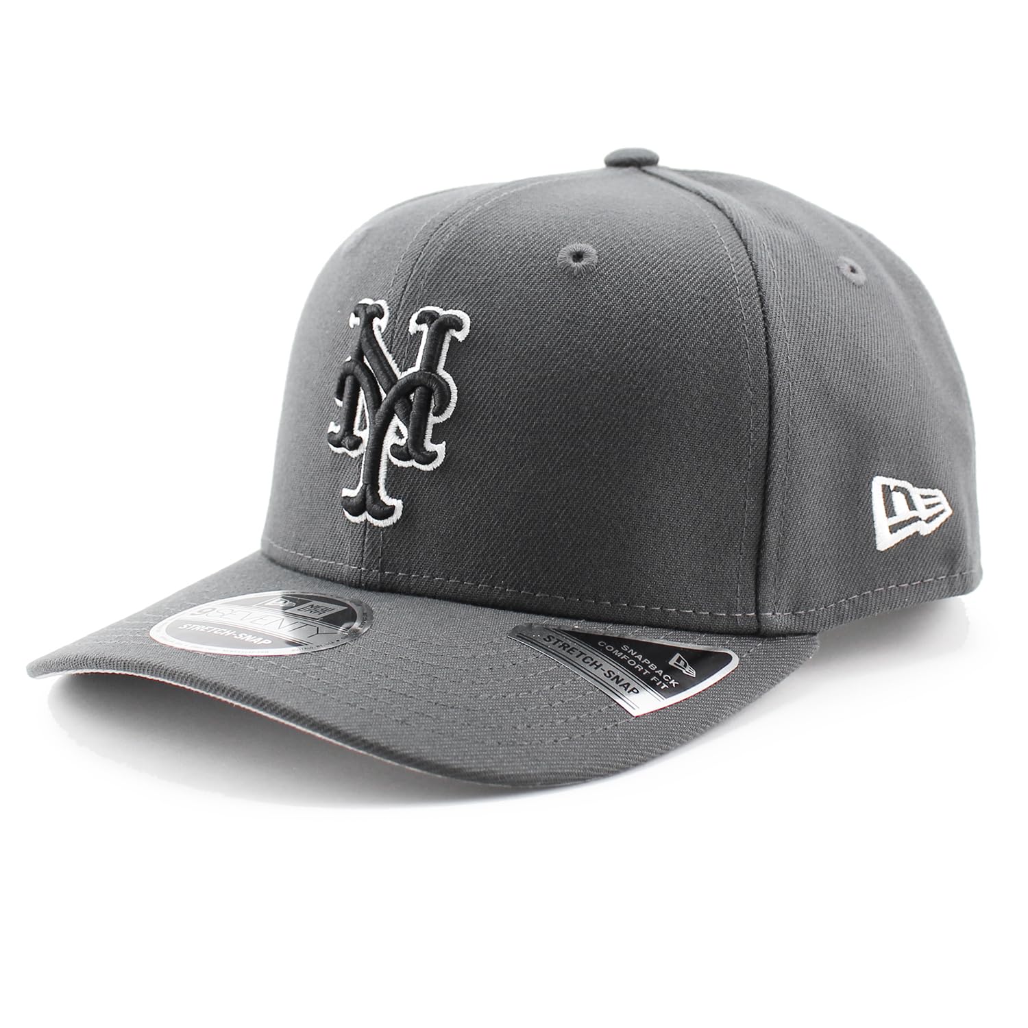 

City Connect New Era Cap 9SEVENTY Stretch Snapback New York Mets MLB CITY CONNECT STRETCH SNAPBACK CAP NEW YORK METS Hat 970 Gray [Item] древесный уголь
