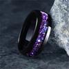 Fashion 8mm Men Stainless Steel Rings Inlay Galaxy Style Abalone Shell Rings For Men Wedding Engagement Band Jewelry Gift
