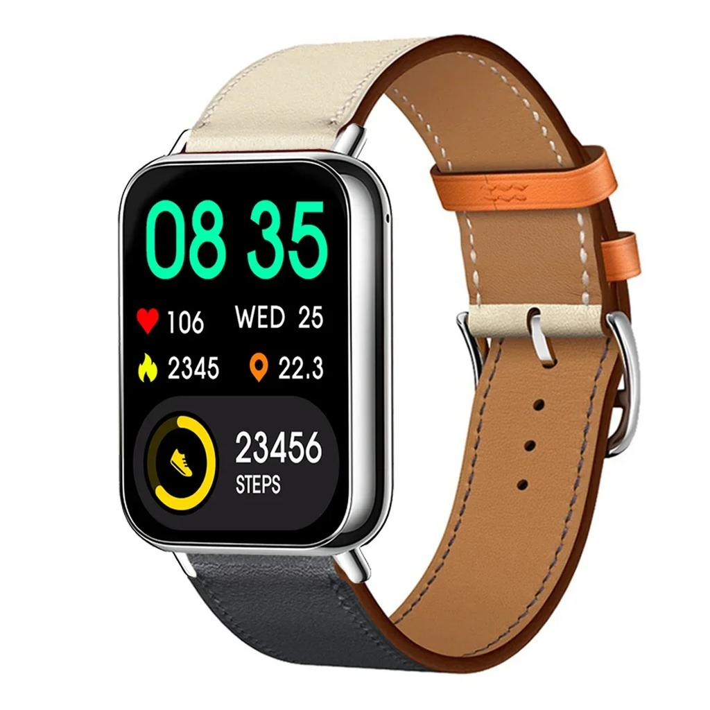 Leather Loop Strap for Redmi Watch 5 Watch 4 Band for Xiaomi Mi 9 Pro Active Wristband Bracelet Mi Band 8 Pro Correa Accessories