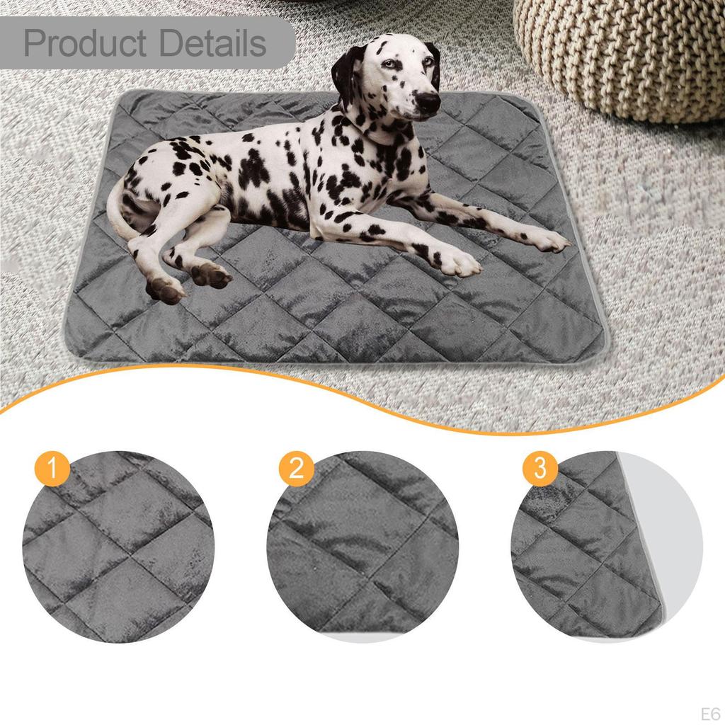 Self Heating Pets Pad Warming Dog Crate Animals Kitty Cage Security Soft Sleeping Mat Thermal