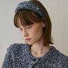 Cotton Crown Knit Headband_Blue
