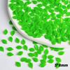 Mini Small Leaf Nail Art Resin Imitation Luminous Green and White Tree Leaf Accessories