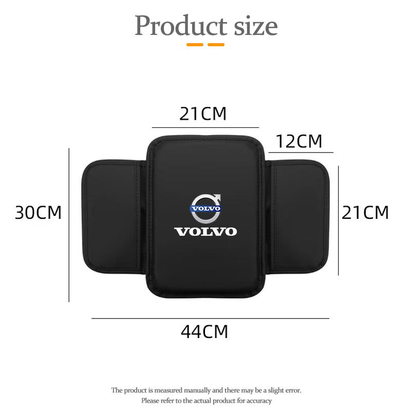 For Volvo XC60 XC90 V40 V60 S60 V50 V90 S80 C40 XC40 V70 XC70 Car Armrest Box Cushion Leather Pad Armrest Mat Auto Accessorie