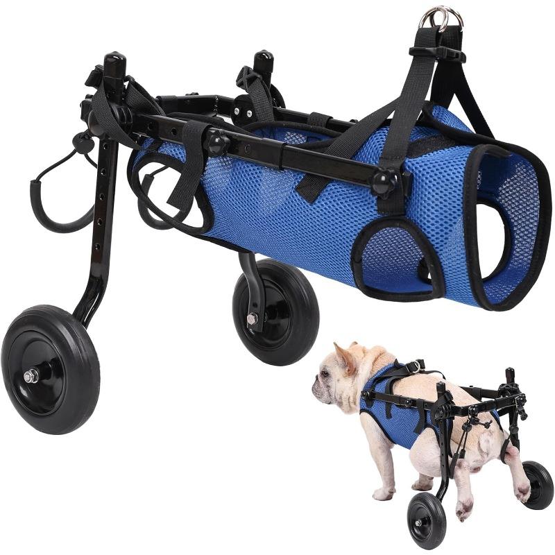 

Disabled Dog Wheelchair Cart Adjustable Pet Mobility Aids For Cat Dog Rehabilitation Walking Aid Height Adjustable Full Size Fit M