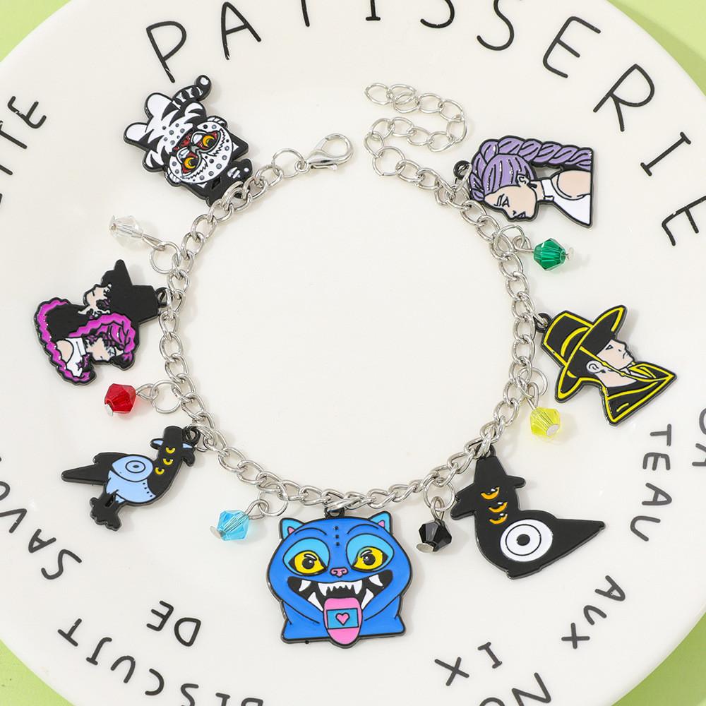 Huntr Kpop Cartoon Demon Slayer Bracelet Zinc Alloy For Women And Men Gift