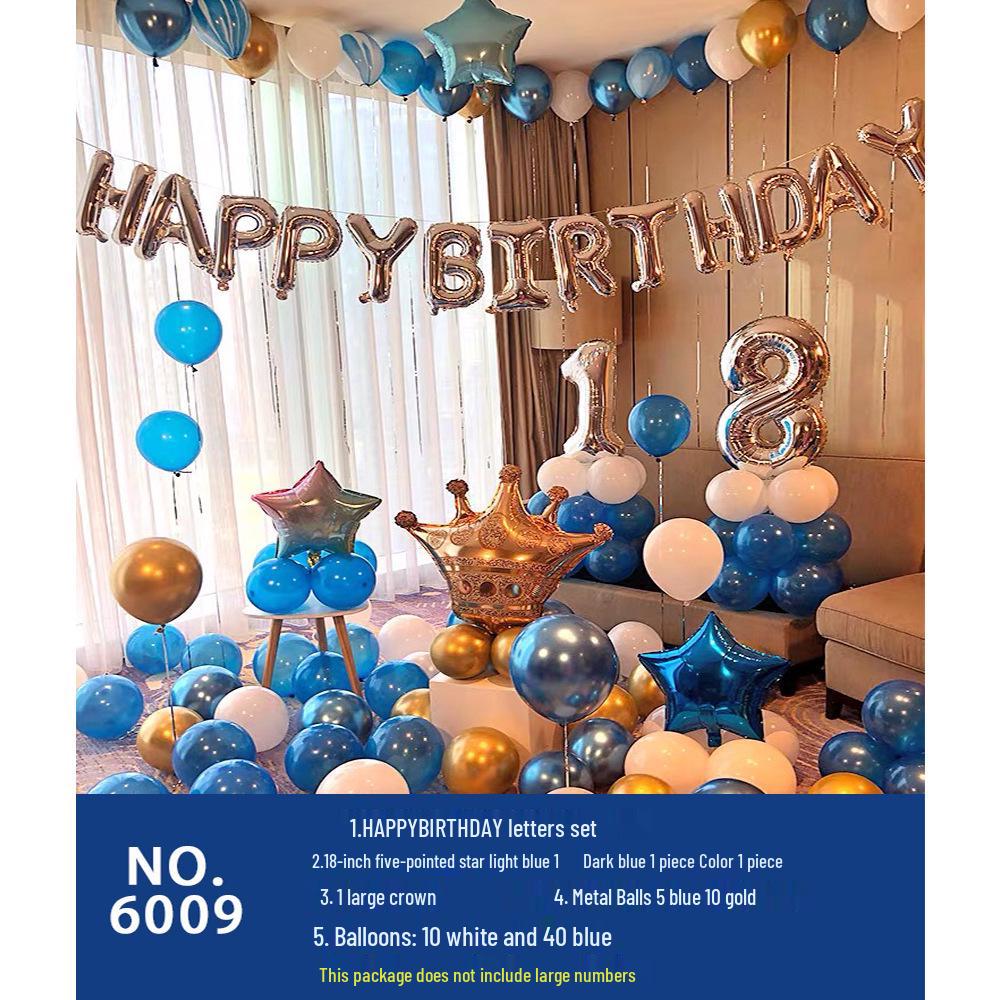 Romantic Birthday Balloon Set: High-End Decorations for Boyfriend or Girlfriend