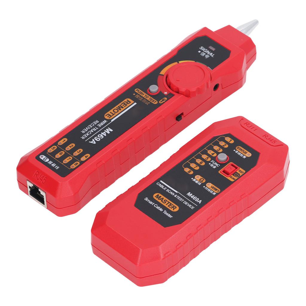 Network Cable Tester Multifunctional Anti Interference Portable Wire Tester Finder with Earphone