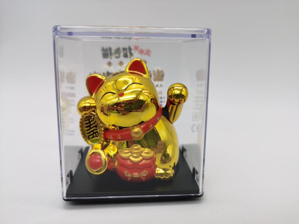 Solarbetriebene Winkekatze Figur - Kreatives Ornament und Einzigartiges Geschenk