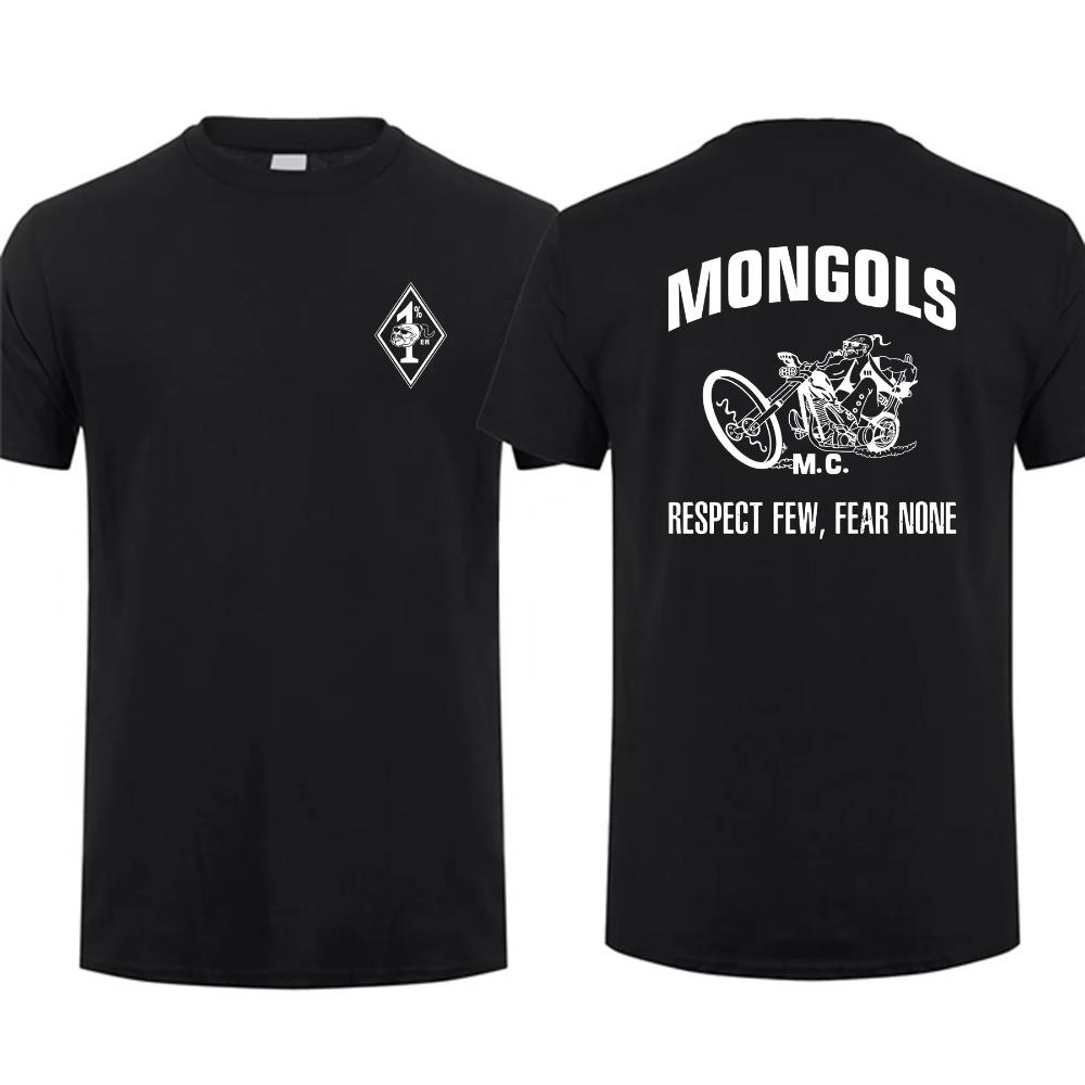 

Amazing Tees Male T Shirt Oversized Casual Essential Mongols Logo Motorcycle Union T-shirt Men T-shirts Graphic Streetwear S-3XL M чёрный