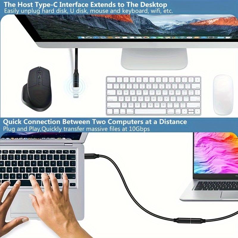 USB C 3.2  Extension Cable 100W PD 5A Type C Extension Cable 4K @60Hz 10Gbps Thunderbolt 3 For Xiaomi Huawei Switch 0.5M 1M 2M