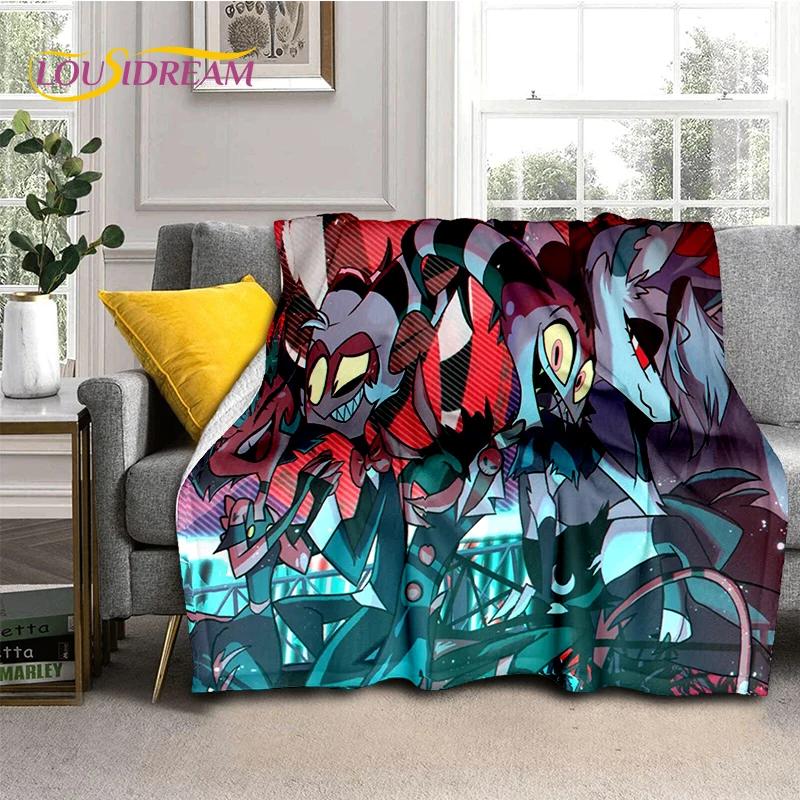 2026 New H-Helluva Boss Blitzo Cartoon Soft Blanket,Soft Throw Blanket for Home Bedroom Bed Sofa Picnic Travel Cover Child Gift