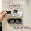 Punch-free Glasses Storage Rack Wall Mounted Sun-glasses Display Holder Wardrobe Decoration Storage Box Sunglass Organizer