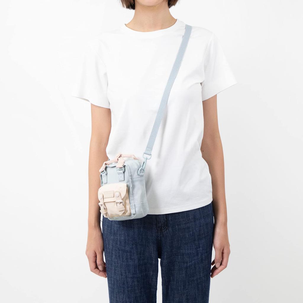 Bag Nature Pale Series Macaron Tiny 1L Girls Casual Crossbody Mobile Phone Bag Handbag X [DOUGHNUT] Women's (Raindrop Hazy)