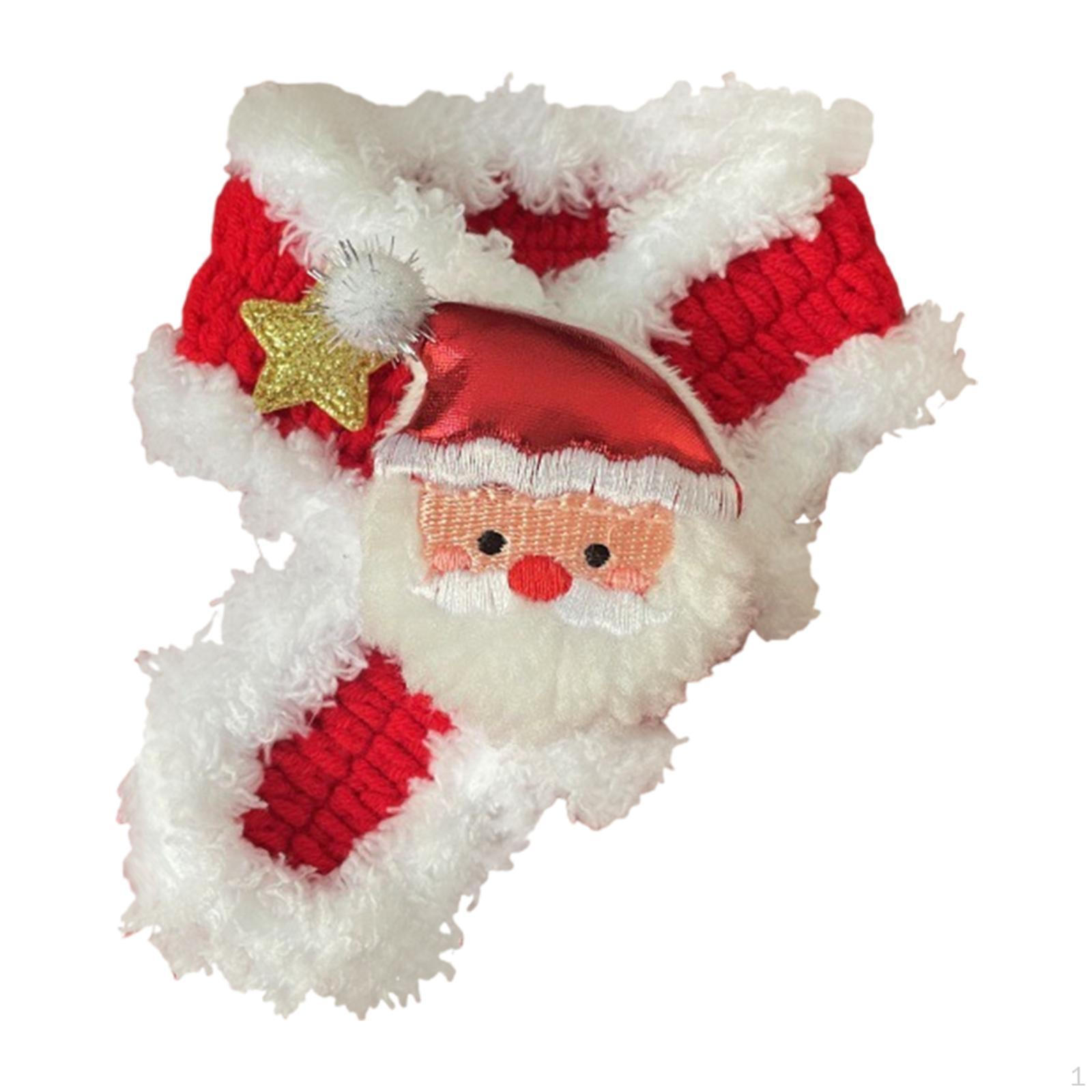 

Рождественский вязаный шарф для вечеринки, милый питомец, зимний для собак, кошек Red S