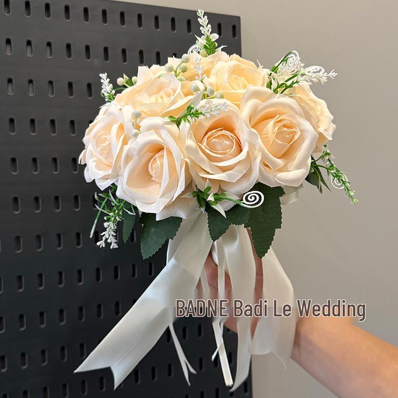 Velvet Rose Bridal Bouquet: Wedding & Photography Prop
