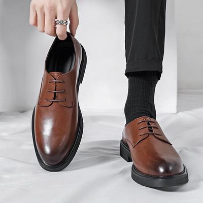 Lujo Formal Oficina Vestido de Hombre Cuero Genuino Diseñador Italiano Hombre Boda Casual Marca Negocios Mocasines Oxfords Zapatos para Hombre