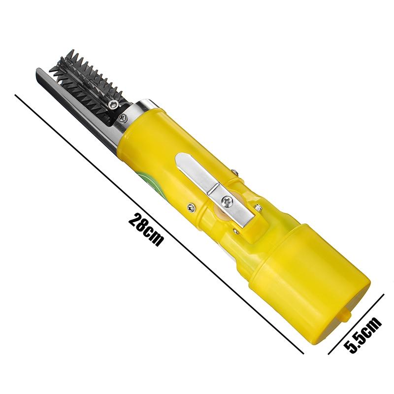 16.8V Electric Fish Scaler Waterproof Rechargeable Fishing Scalers Clean Fish Remover Cleaner Descaler Scraper Seafood Tool 28*5.5cm