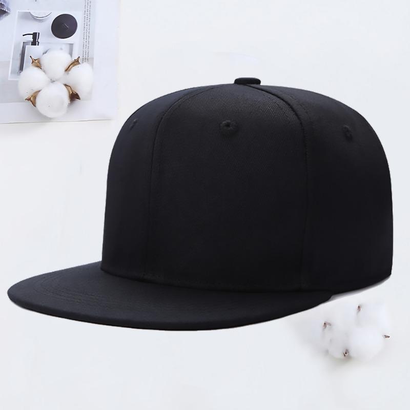 Hip Hop Flat Rim Hat Embroidery Summer Travel Shade Street Dance Flat Rim Hat Men