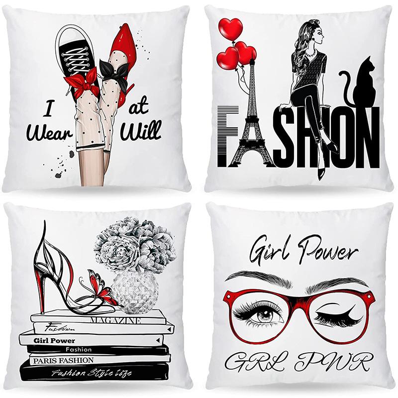 Perfume Bottle Pillow Cover Fashion Women'S Pet Home Sofa Car Ornament French Cushion Cover Premium Durable Quality