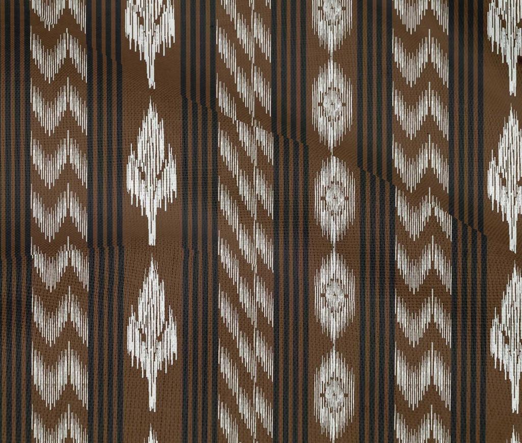 oneOone Cotton Flex Fabric Stripe Ikat Decor Fabric Printed BTY 40 Inch Wide