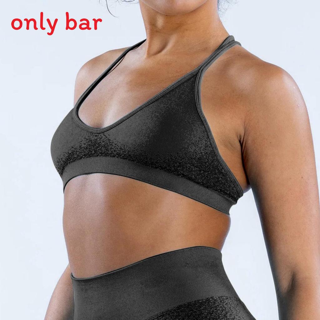 Seamless High Elastic Yoga Bra With Floral Jacquard For Fitness And Running