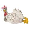 Good Morning Chicken Figurine Resin Sitting Lying Hen Office Bookshelf Decoration Sculpture Statue Ornament Home Desktop J8o4