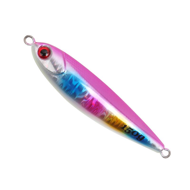 Iron Plate Lead Fish Sinker Jigging Lure with Night Glow for Sea Bass Salmon & Catfish-Freshwater & Saltwater Use