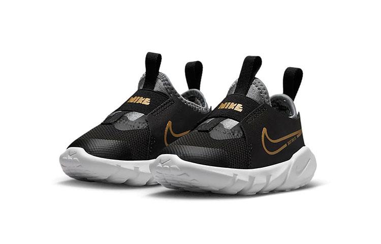 Nike Flex Runner 2 Abrasion Resistant Breathable Low Top Toddler Shoes Black Infant And Toddler DJ6039-007