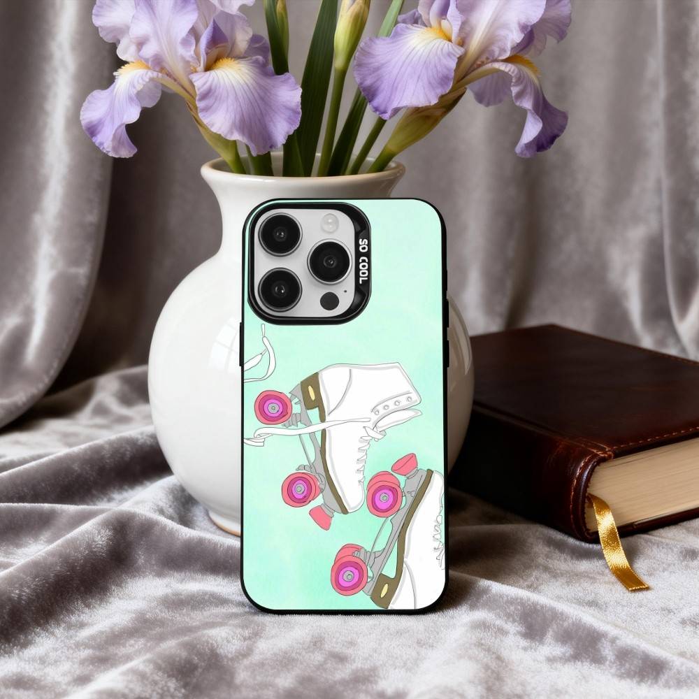 P-Patin S-Spot Art Phone Case For iPhone17,16,15,14,13,12,11 Plus,Pro Max Black Candy silver phone case iPhone16promax