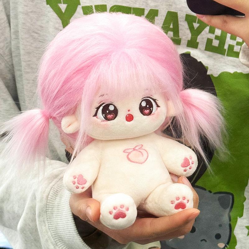 Kawaii IDol Doll 20cm Anime Plush Star Dolls Stuffed Customization Figure Toys Cotton Baby Plushies Toys Kids Collection Gifts