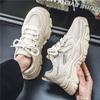 Fashion Beige Men's Casual Sneakers Mesh Upper Outdoor Jogging Athletic Korean Miked Colour Comfortable Light Jump Gym Male Sports Shoes