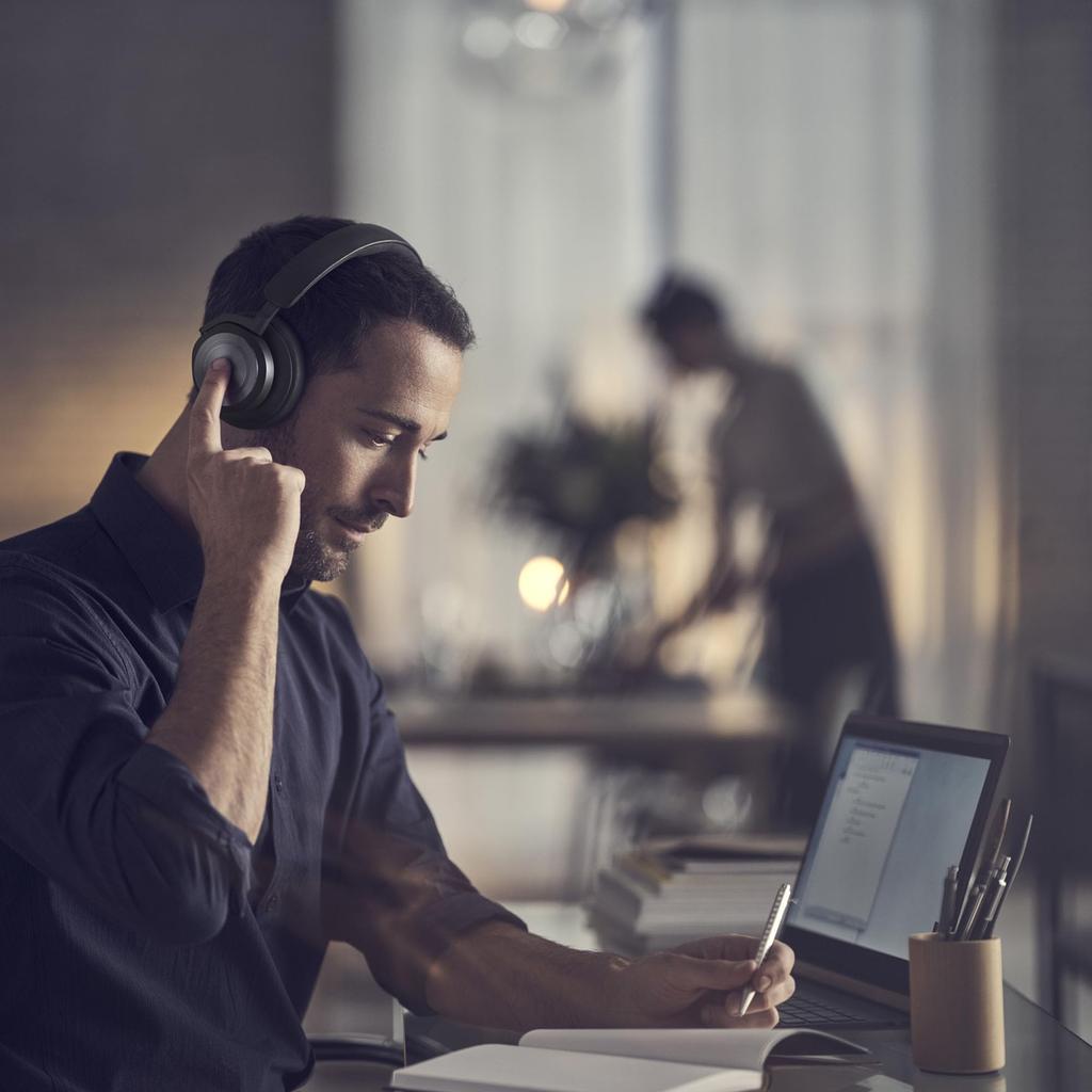 Bang Olufsen Beoplay HX Wireless Black Active Noise Stereo Wired & Headphones, Anthracite, Cancelling, Bluetooth, 3.5mm