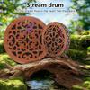 Ocean Drum Ethnic Percussion Instrument Onomatopoeic Music Portable Hand Drum Instrument Water Sound Birch Wooden Drum