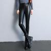 Leather Pants Women's Spring, Autumn and Winter Fleece Thickened Outer Wear Leggings High Waist Thin Windproof Waterproof Large Size Thermal Trousers