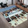 The Rookie Home Sofa Decoration for Living Room & Bedroom, Non‑Slip Play Flannel Floor Mat for Game Room