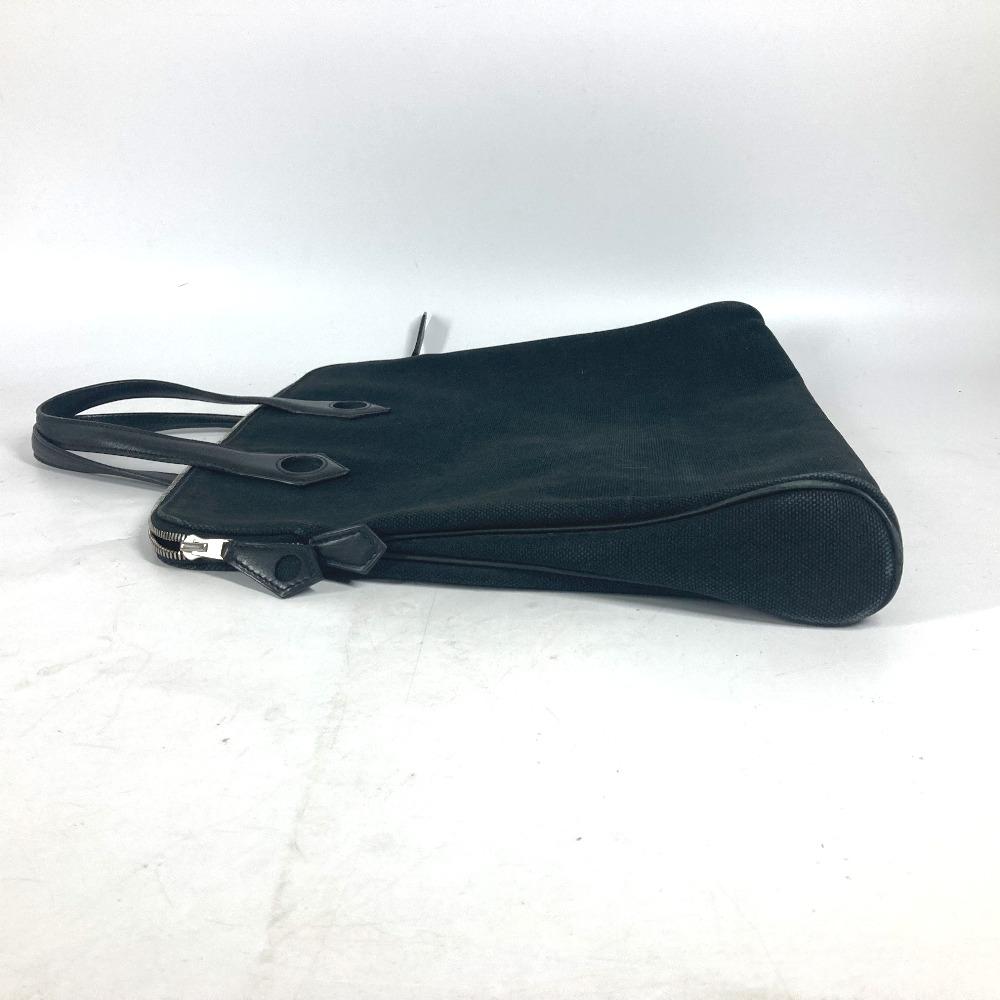 HERMES Sac Ibou PM Bag Tote Bag Hand Bag Leather/Canvas Black