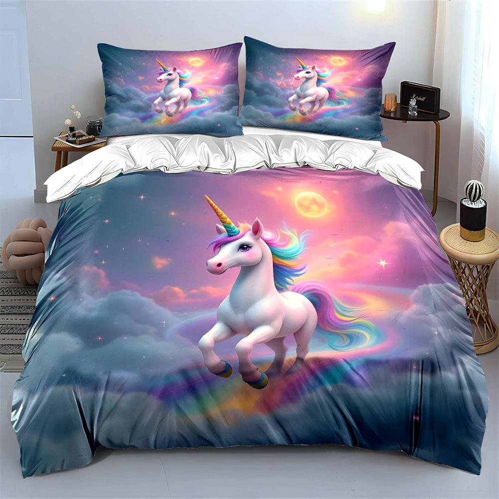 Magical rainbow unicorn dreamscape Bedding sets Duvet covers Pillowcases(1* Duvet Cover 2* Pillowcases without duvet insert)