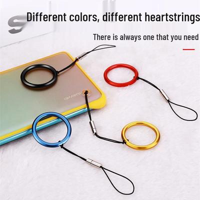 Multifunctional Metal Phone Case with Alloy Finger Ring, Lanyard, Anti-Drop U Disk, & Keychain