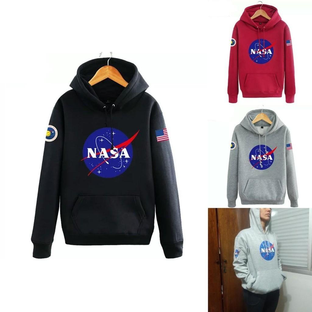 Mens Nasa Space Hoodie Pullover Warm Soft Breathable Casual Outwear Sweatshirt
