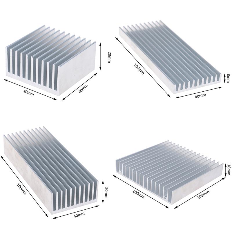 Aluminum Heat Sink for High Power LED IC Chip Fast Cooling Radiator for Workbenches and DIY Use