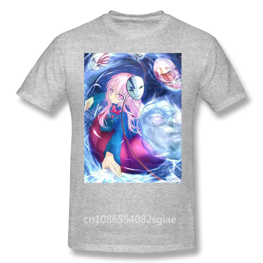 Men Clothing Darker Than Black Superpowers Anime T-Shirt Girl Mask Fashion Men Cotton Tees Tshirt Harajuku Streetwear