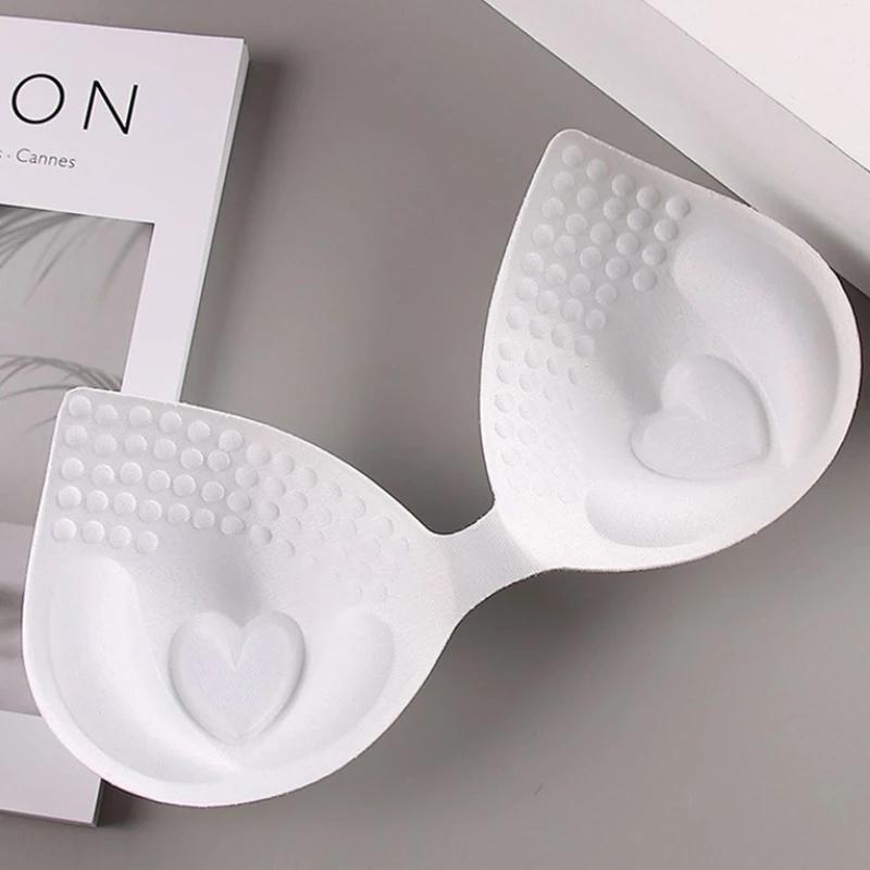 Thick Chest Pad One Piece Sponge Palm Type Massage Gather Heart Bra Pad